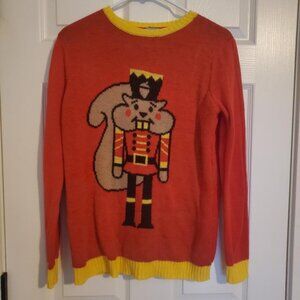Norther Pole squirrel nutcracker ugly Christmas sweater